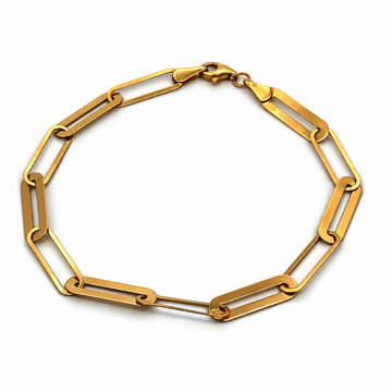 Žluté zlato náramek GEOMETRICKÝ 19cm